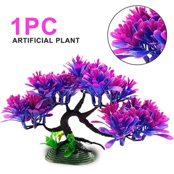 1PC Aquário Artificial de Pinus Vivas, Plantas aquáticas, Peixes de Tanque de Simulação de Decoração Planta