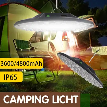 200W Recarregável Acampamento Tenda de Luz da Lanterna Portátil de Alta Potência de Luz de Carregamento USB Lanterna de Campismo Gancho de Pesca de Emergência