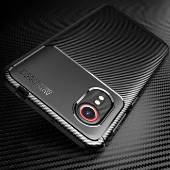 2021 Caso de Telefone Para Samsung Galaxy Xcover 5 de Fibra de Carbono, à prova de Choque TPU Macio Armadura Capa Para Galaxy Xcover Pro Xcover5 SM-G525F
