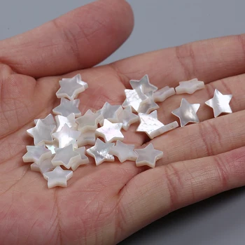6mm 8mm Natural Estrelas, Mãe De Pérola Shell Esferas soltas esferas para o lote De fabricação de Jóias