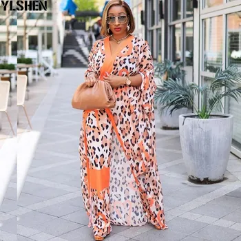 Africano de Roupas para Mulheres de Duas peças de Conjunto Dashiki 2021 Moda Verão Vestido Longo Conjuntos de Calças de Ternos Roupas de Vestidos de Festa Plus Size