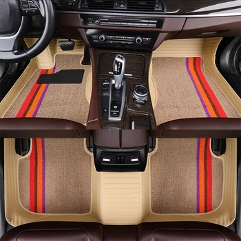 Couro de alta qualidade do Carro de Tapetes para a VW Caddy Tiguan Tiguan TIGUAN Atlas GOL Caravelle Sharan Acessórios do Carro Tapete