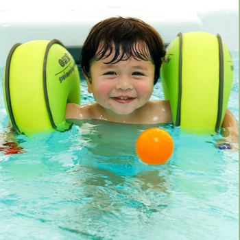 Crianças de natação de bebê braço flutuante anel nas axilas PVC anel de natação portátil iniciante treinamento de natação braço anel