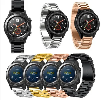 De Aço inoxidável de 20 22mm faixa de relógio de correias para huawei assistir 2 Sport Classic Samsung Engrenagem S3 Classic Froniter watchbands