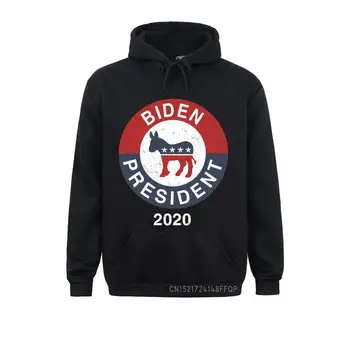 Design Vintage Joe Biden 2021 Presidente Do Pullover Dos Homens Curta Harajuku Slogan Eleitoral Capuz De Inverno Democrata Moletom