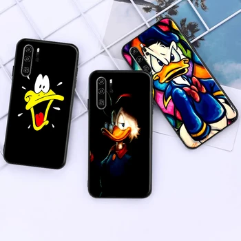 Disney Pato Donald Série Para Huawei P30 Lite Pro Silicone Macio De Volta Telefone Capa Protetora De Tpu Preto Caso Carcasa Coque