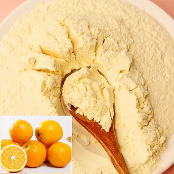 Doce de laranja em pó para suco de frutas beber chá de leite de cozer o bolo de matéria-prima