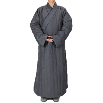 Inverno Zen Medition Monge Veste De Kungfu Uniforme Impermeável Shaolin Traje De Monge Mais Grossa Quente Monnik Vestido De Leigos Monge Budista Vestes