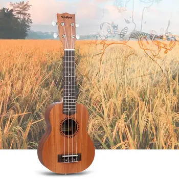 Madeira 21 polegadas Ukulele Soprano 4 Cordas Profissional com o Saco de Havaí Guitarra Kit para Cultivar o Interesse de Estudantes Iniciantes de Crianças