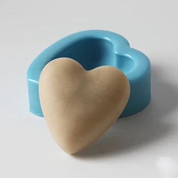 Moldes de Silicone da forma do Coração de Crianças de sabão molde DIY de Artesanato feito a mão de Silicone Sabão Molde de Mini fabricação de sabão gel de sílica moldes