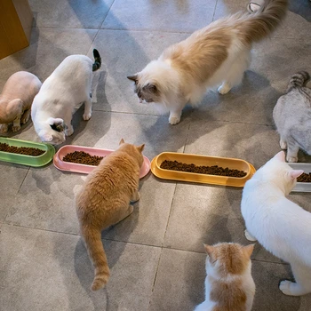 Muito Gato Tigela para Multi Gatinhos Comer Juntos antiderrapante animal de Estimação Alimentador de Comida de Cachorro Bandeja de Água, Leite Recipientes para a Casa de Cachorro do Chão