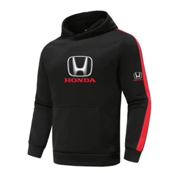 Nova Primavera, Outono Homem Hoodies Sportswear Honda Logo De Retalhos Casaco De Manga Comprida Casaco Com Carapuço