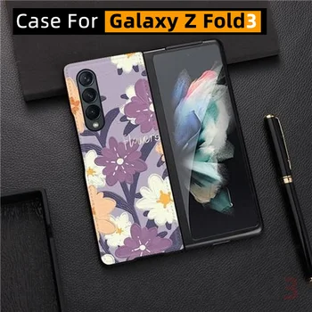 Para Samsung Galaxy Z Fold3 caso,Galaxy Z, dobre 3 caso,w22 PU Caso