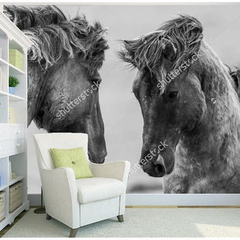 Personalizado paisagem natural, papel de parede,cavalo,foto mural para a sala de estar, quarto, restaurante na parede do fundo impermeável papel de parede