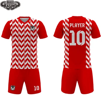 personalizado retro vermelho branco design de jogador de futebol, o goleiro jersey uniforme kit tailândia fornecedor de qualidade
