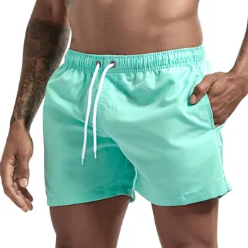 Shorts Para os Homens Verão Cordão Homem de Calções de Praia Moda Multi-cor Calças Curtas moda praia Masculina Reta Treino, Calções Desportivos
