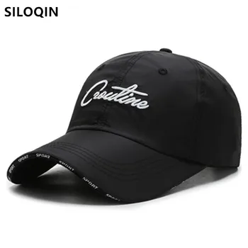 SILOQIN snapback carta bordados em bonés de beisebol para homens pac novo casual casquette Pai chapéu ajustável tampa de esportes mulheres de chapéu