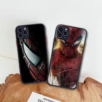SNM super-herói da Marvel homem-aranha Caso de Telefone Para o iphone 13 12 11 Pro Max Mini XS 8 7 Plus X SE DE 2020 XR Tampa Transparente Fosco