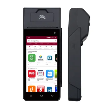 ZCS Z90 4G WIFI Android Portátil POS EDC furto de cartão de caissier computador com impressora GPS eletrônica pos preço 58mm scanner de código de barras